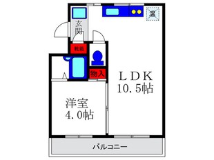 ハイツ曽根パ－トⅠの物件間取画像